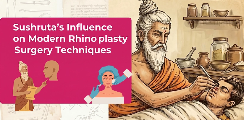 Learn how Sushruta’s early nasal reconstruction methods influence modern rhinoplasty surgery.