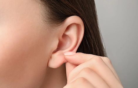 Earlobe stitching helps repair torn, sagging, uneven earlobes and scars for a natural look.